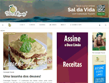 Tablet Screenshot of docelimao.com.br